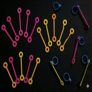 Round stick Blue Ring