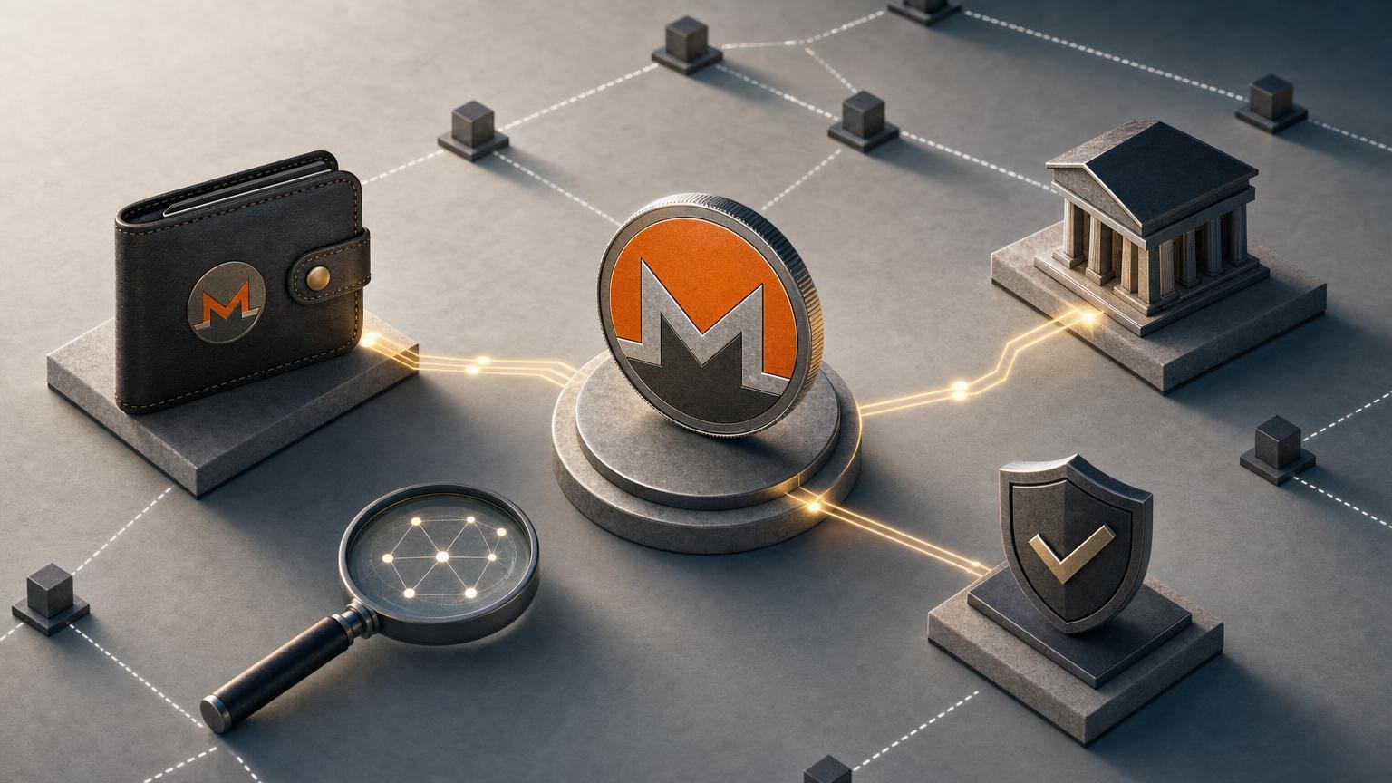 A Monero holder compares an XMR exchange address, network, amount, and transaction details before confirming a transfer